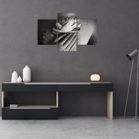 Tablou - Lotus în mâinile lui Buddha (90x60 cm)