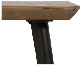 Măsuță de cafea maro din lemn de brad 60x120 cm Paul – Ixia