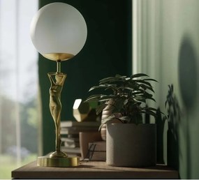 Lampa de masa figura feminina din alama Donne