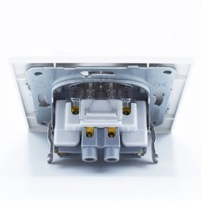 Intrerupator dublu alternativ 10A, IP20, Alb, Panasonic Arkedia Slim