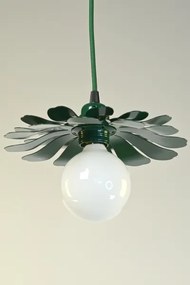 Bohemia-Design - Lampă suspendată cu cablu 1xE27/60W/230V verde