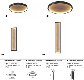 Aplica de perete LED, Piatra naturala, Orign 55W