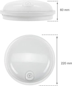Corp de iluminat LED industrial cu senzor PIR LED/20W/230V IP54