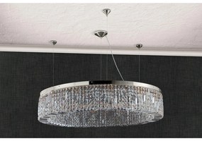 Lustra cristal Asfour design modern de lux Ring 110cm chrome plated
