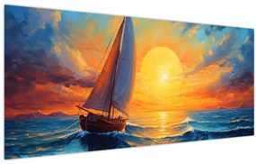 Tablou - Sailboats (120x50 cm)