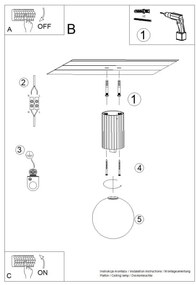 Plafonieră pentru baie Sollux SL.1728 HALO 1xG9/8W/230V IP44 portocaliu
