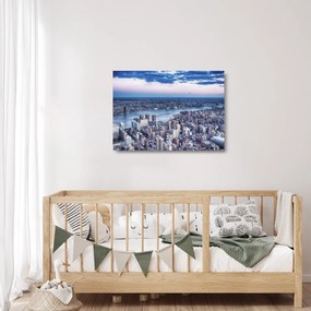 Tablou pe sticlă cu New York (70x50 cm)