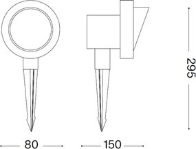 Ideal Lux TERRA - lampă de exterior 1xGU10/28W/230V IP65, maro