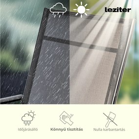 Set mobilier de grădină Tessa 4+1 negru