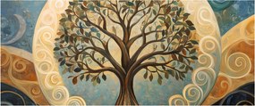 Tablou – Arborele vieții și spirale (120x50 cm)