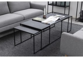 Set de 3 măsuțe de cafea ALMA, antracit