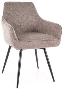 Scaun de dining SERVIO BREGO bej inchis