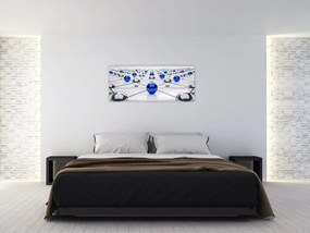 Tablou cu caii legați (120x50 cm)