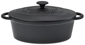 Vas de copt din fonta tip roaster Klausberg KH 2255, 4.5 l, Inductie, Negru