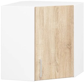 Dulap superior de bucătărie Lula w60n (Alb + stejar sonoma). 1068601