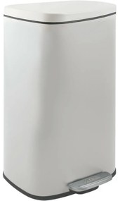 Coș de gunoi cu pedală soft-close Spirella Akira 50 l, alb mat, 50 l