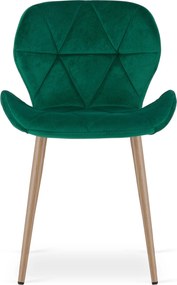 Scaun de dining MANGO VELVET, verde