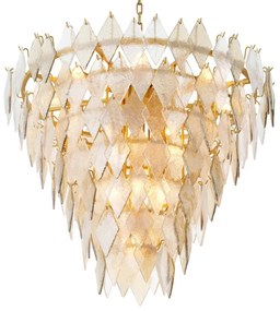 Candelabru LUX, Sticla Realizata Manual, Rhombus L