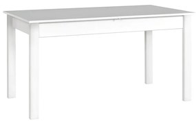 Masă sufragerie extensibilă 140 cm Deasal 80 x 140/180 II (Alb) (pentru 6-8 persoane). 1105349