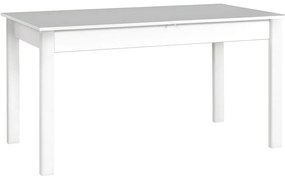 Masă sufragerie extensibilă 140 cm Deasal 80 x 140/180 II (Alb) (pentru 6-8 persoane). Promo -17%. 1105349