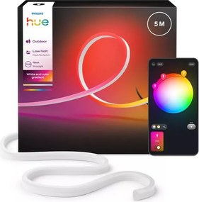 Philips Hue NEON bandă LED RGBW reglabilă pentru exterior 5m LED/30W/230V 2200-6500K IP67