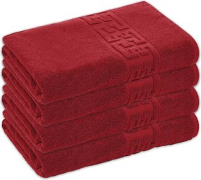 Set 4 Prosoape Baie Bumbac 100%, 550g/m², Greek