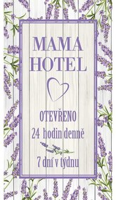 Bohemia Gifts Tablou decorativ Mama hotel, 20 x 40cm