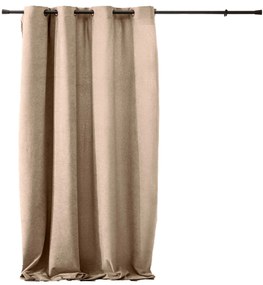 Cortină cu inele 140 x 260 cm WINONA, bej