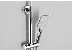 Aqualine - Set duș Factor cu baterie, crom lucios