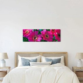 Tablou - floare (cu ceas) (90x30 cm)