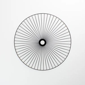 Brilagi - Lustră aplicată cu LED CERIA WIRE 1xE27/40W/230V, diametru 60 cm, neagră