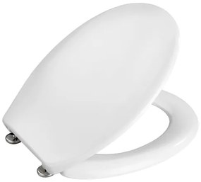 WENKO 19539100-WC Capac WC VIGONE, 37,5 x 45 cm, alb/argintiu