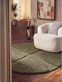 Covor kaki țesut manual rotund ø 160 cm Lambeth Jasper – Ted Baker