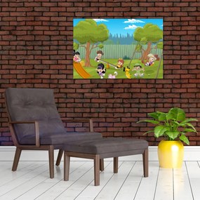Tablou - Copii la locul de joacă (90x60 cm)