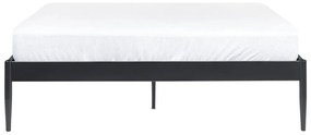 Pat matrimonial 160 cm Victoire (negru) (cu somieră). 1076351