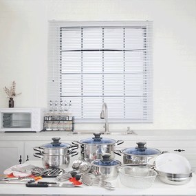 TEMPO-KONDELA PATIA, set 39 de oale şi ustensile de bucătărie, inox