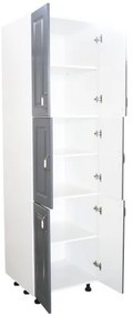 Soldat 60 cu 6 usi Zebra MDF gri dungi