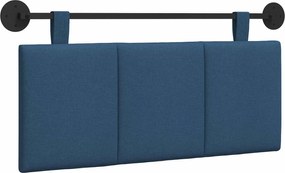 vidaXL Cap de pat suspendat Dungi albastru 110 x 55 x 5 cm țesătură