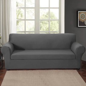 Husa pentru fotoliu si canapea-pentru canapea cu 3 locuri-gri