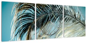 Tablou cu pană (cu ceas) (90x30 cm)