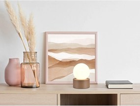 Veioză albă-maro (înălțime 17 cm) Countess – Trio