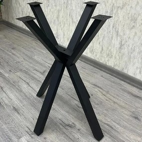 Masa bucatarie patrat  din MDF  texturata, Homs ,negru,70 x 70X75 cm,