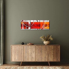 Tablou abstract (cu ceas) (90x30 cm)