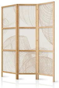 Paravan japonez - Beige shapes on a light background