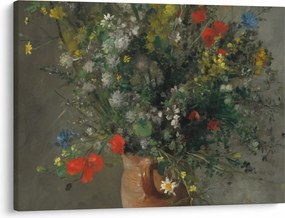 Tablou - Auguste Renoir,  Flowers in a Vase, reproducere (70x50 cm)