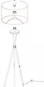 Eglo 95539 - Lampadar FONDACHELLI 1xE27/60W/230V