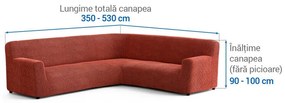 Huse bielastice COSTINA culoarea cupru colţar (l. 350 - 530 cm)