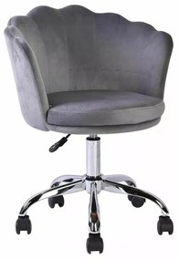 Scaun de birou Rose velvet gri Blu14