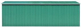 Sopron de gradina, 257 x 580 x 181 cm, metal, verde Verde, 257 x 580 x 181 cm