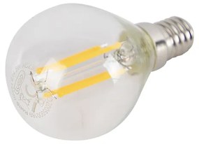 Set de 3 becuri LED cu filament E14 reglabile P45 5W 470lm 2700K